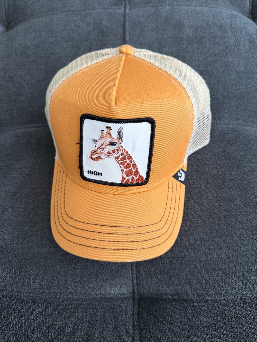 Orange Giraffe Trucker Hat